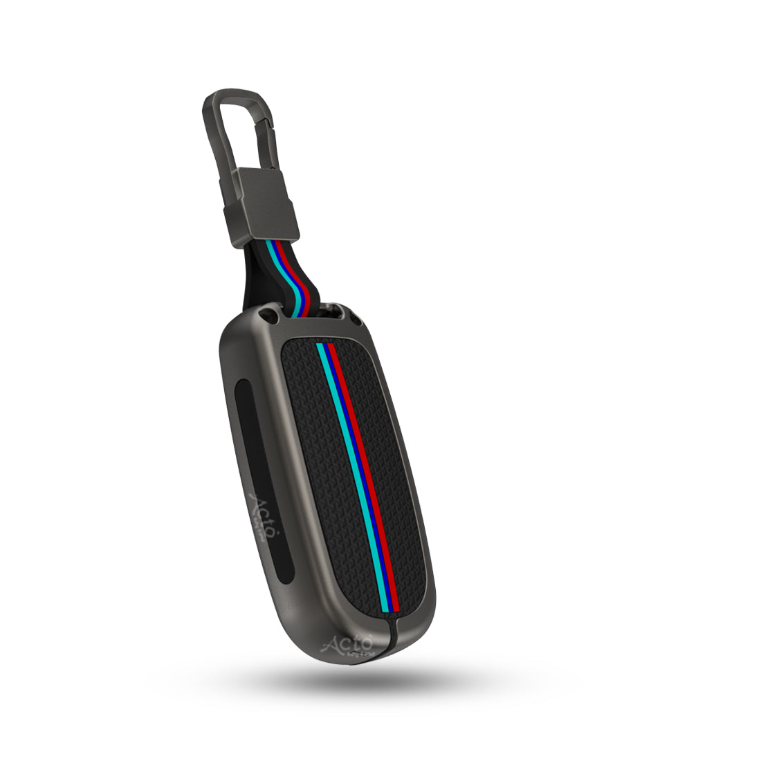 Acto Metal Sapphire Key Cover and Key chain Jeep Compass & Compass Trailhawk Compatible with  Pack of 1 Set (Glow in the Night)