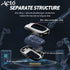 Acto Metal Sapphire Key Cover and Key chain Compatible with Hyudai I-10 Grand, Santro Pack of 1 Set (Glow in the Night)