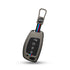 Acto Metal Sapphire Key Cover and Key chain Compatible with Hyundai Venue, Creta Pack of 1 Set (Glow in the Night)