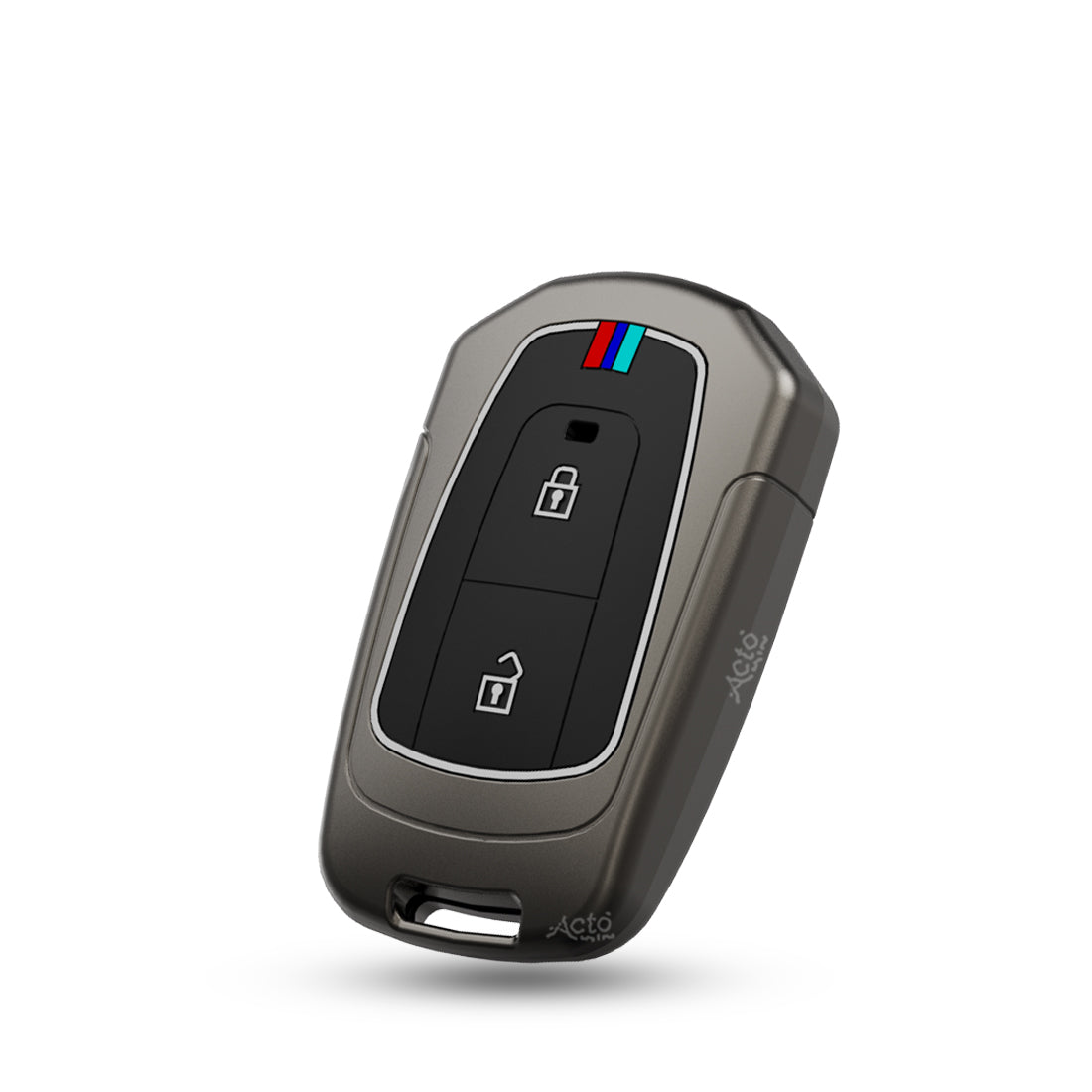 Acto Car Key Cover Metal Silicone Compatible with Tata