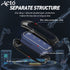 Acto Metal Sapphire Key Cover and Key chain Compatible with Tata Curvv Pack of 1 Set (Glow in the Night)