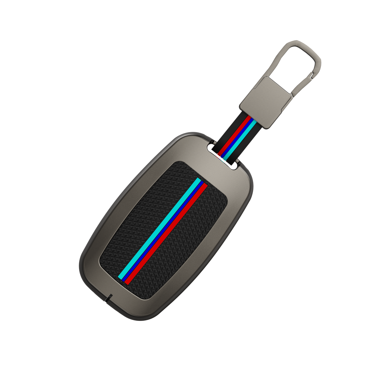 Acto Metal Sapphire Key Cover and Key chain Compatible with KIA Seltos Pack of 1 Set (Glow in the Night)