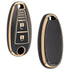 Acto TPU Gold Series Car Key Cover With Diamond Key Ring For Suzuki S-cross