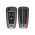 Acto Metal Sapphire Key Cover and Key chain Compatible with Chevrolet Cruze Pack of 1 Set (Glow in the Night)