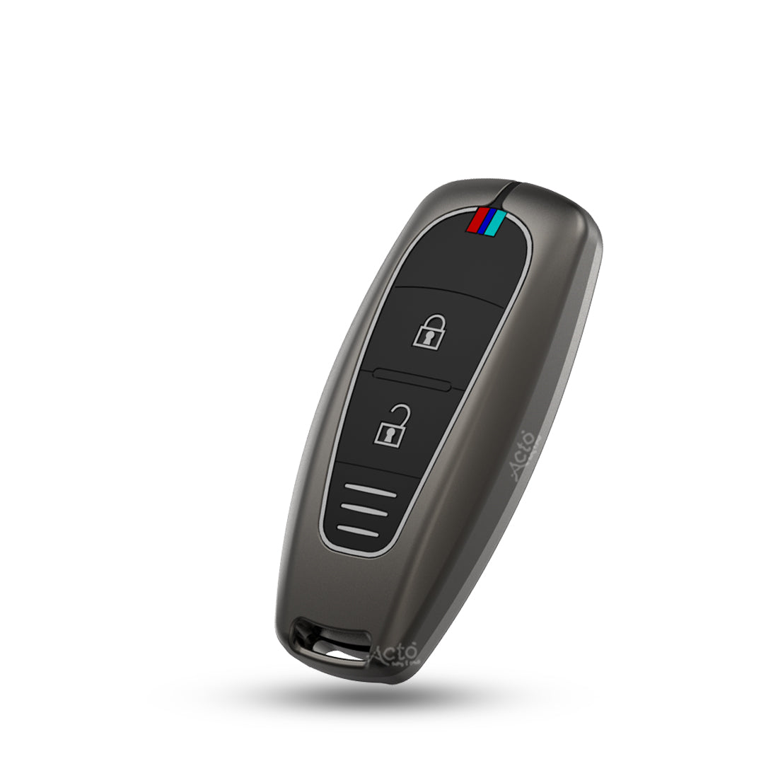 Acto Car Key Cover Metal Silicone Compatible with Maruti Suzuki