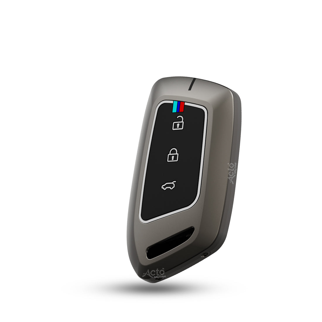 Acto Car Key Cover Metal Silicone Compatible with MG