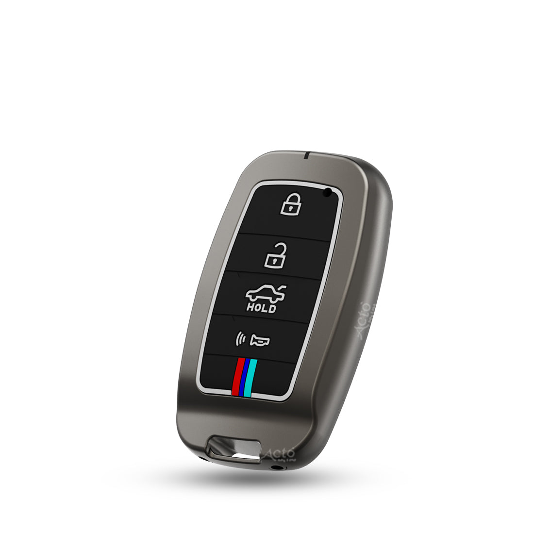 Acto Metal Sapphire Key Cover and Key chain Compatible with KIA Seltos & Sonet Pack of 1 Set (Glow in the Night)