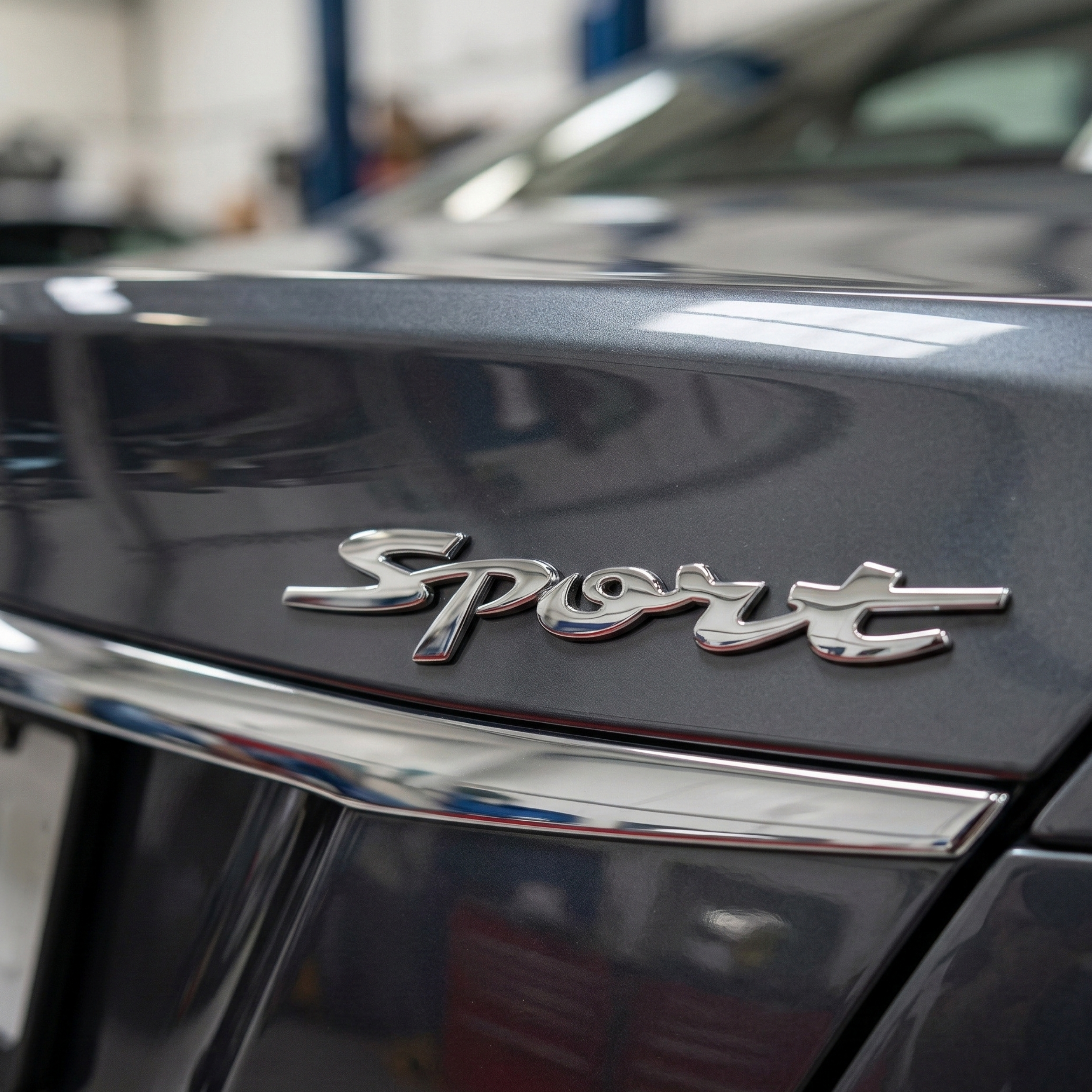 Carsonify 3D Metal Sport Car Badge Emblem Sticker | Premium Aluminum Alloy Chrome Sport Logo Decal | Self-Adhesive Metallic Badge for Car, Bike & SUV Exterior | Stylish Auto Styling Accessory