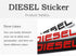 Car Sticker Diesel Logo Emblem Badge 3D Metal Car Decals Car Styling