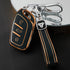 Acto TPU Gold Series Car Key Cover With TPU Gold Key Chain For MG Hector Plus