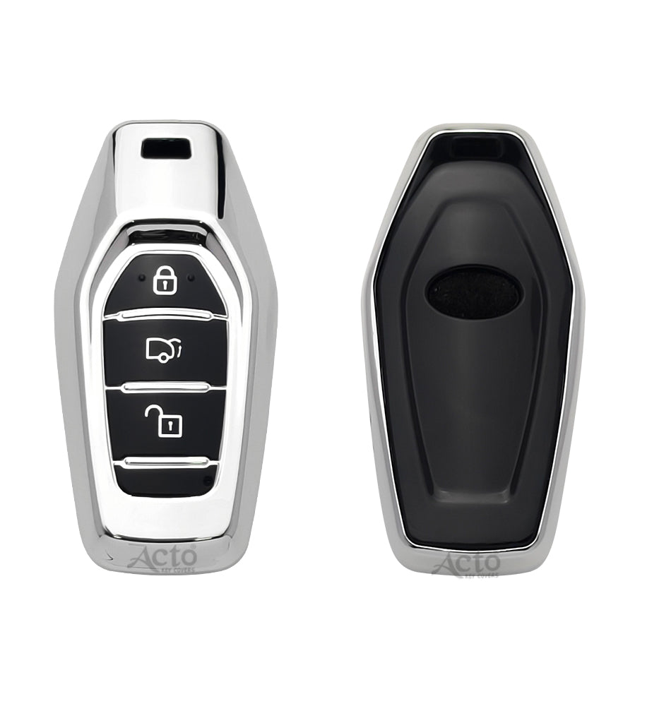 Acto Car Key Cover Chromium Series Compatible with Xuv 500