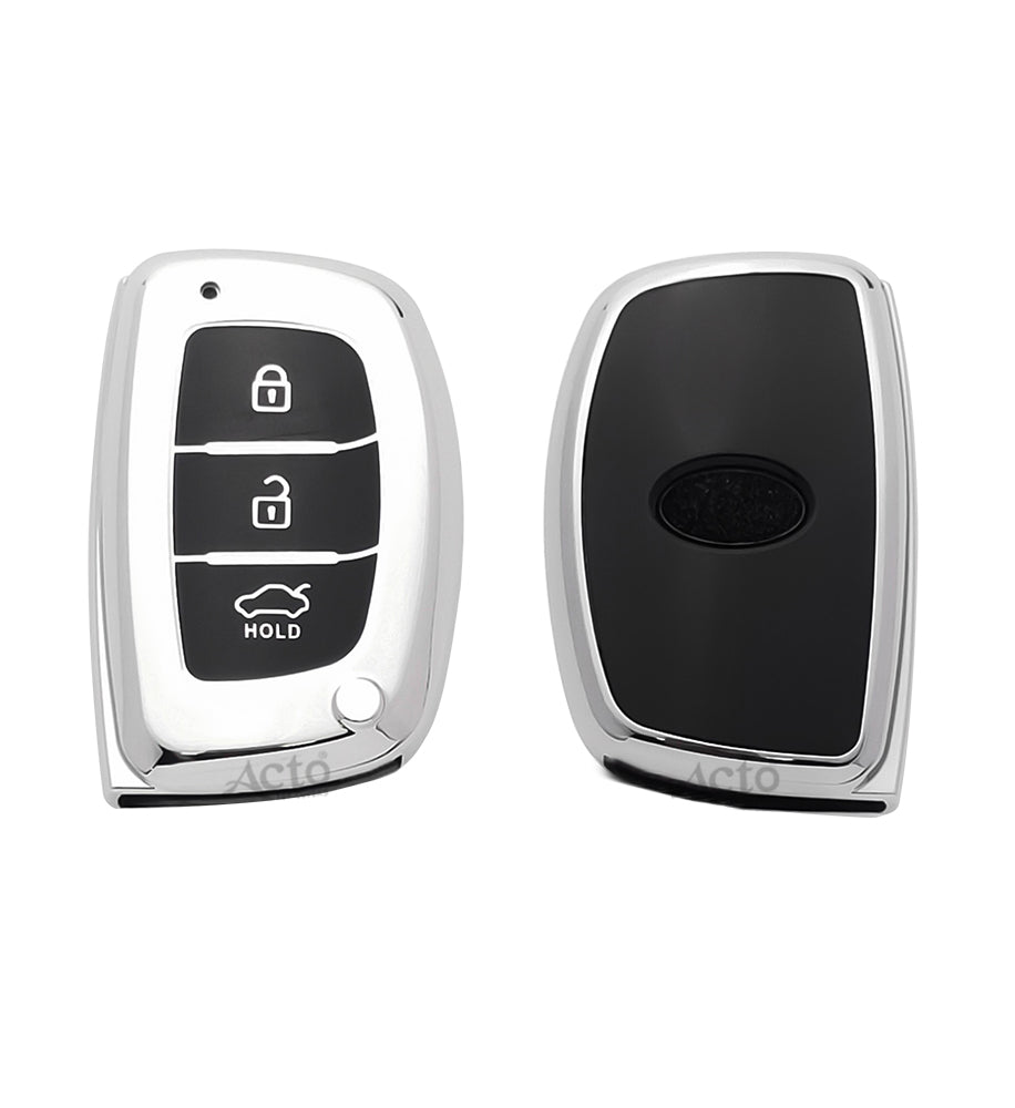 Acto Car Key Cover Chromium Series Compatible with Aura