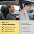 Acto Premium Car Neck Rest Jumbo for Seat Headrest | Ergonomic Memory Foam Cushion | Soft Quilted Design | Neck Support for Long Drives | Universal Fit for All Cars