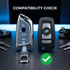 Acto Metal Sapphire Key Cover & Key Chain Compatible with BMW 3 Series, 5 Series, 7 Series, GT Series, M Series & X Series | Premium Metal Smart Key Case | Glow in the Night | 360° Protection | Pack of 1 Set