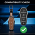 Acto Metal Sapphire Key Cover & Key Chain Compatible with BYD Atto 3, Seal, Sealion & eMax7 3 Button Smart Key | Premium Zinc Alloy Case | Glow-in-the-Dark Buttons | 360° Full Protection | Pack of 1