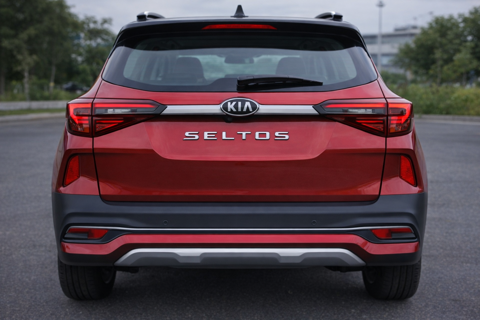 Seltos Car 3D Letters Self Adhesive (3D Logo Name Alphabets Chrome Exterior Accessories for Seltos Car Bonnet) - Chrome 1 Set