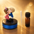 Acto Solar Powered Rotating Kissing KS02 Couple Showpiece with Aroma Diffuser Bottle – Romantic Dashboard & Home Decor