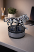 Acto Solar Powered Rotating Lion Showpiece with Aroma Diffuser Bottle – Romantic Dashboard & Home Decor