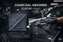 Acto Charcoal Absorbo Cloth for Car Cleaning, Office and Home 600Gsm - 40x40cm Pack of 1 Pcs