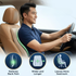 Acto Car Back Rest Proton Cushion for Driving | Memory Foam Lumbar Support Pillow | Orthopedic Back Support for Car Seat & Office Chair