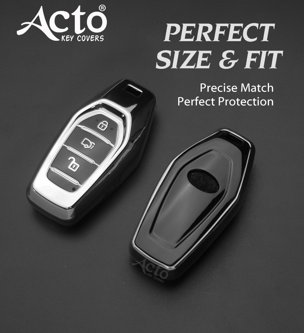 Acto Car Key Cover Chromium Series Compatible with Xuv 500