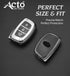 Acto Car Key Cover Chromium Series Compatible with Verna 4S