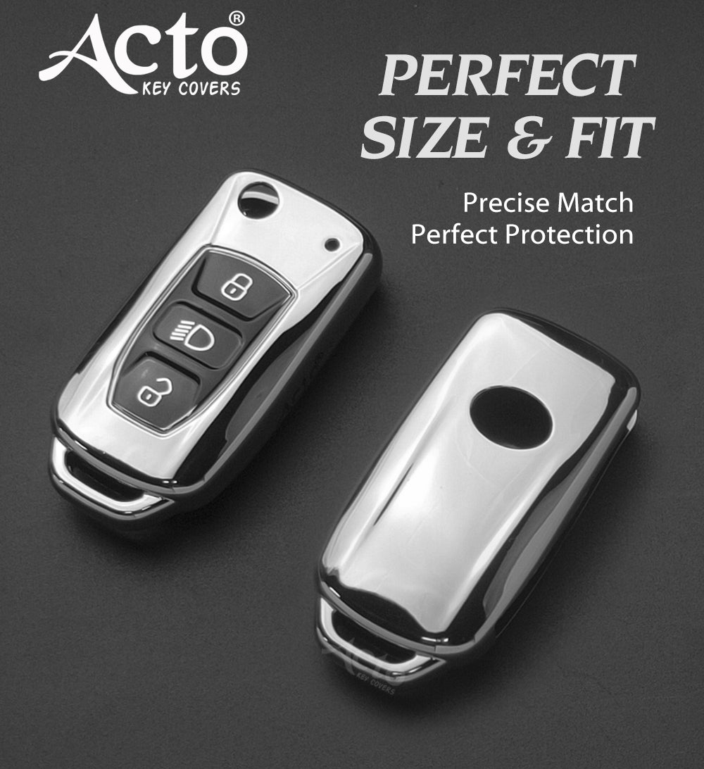 Acto Car Key Cover Chromium Series Compatible with Tiago