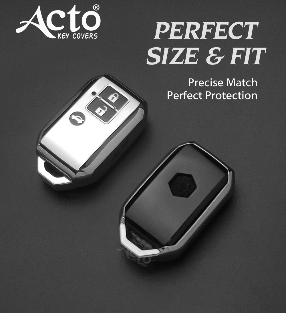 Acto Car Key Cover Chromium Series Compatible with Dzire New