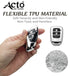 Acto Car Key Cover Chromium Series Compatible with Honda Accord, Amaze, Brio, City, CR-V, Jazz, Mobilio, WR-V 2 Button Smart Key | Premium Chrome Finish Hard Case | 360° Protection | Scratch Resistant Stylish Key Cover with Keychain | Pack of 1