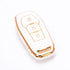 Acto TPU Gold Series Car Key Cover With TPU Gold Key Chain For Ford Figo Aspire