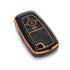 Acto TPU Gold Series Car Key Cover With TPU Gold Key Chain For Ford New Fiesta