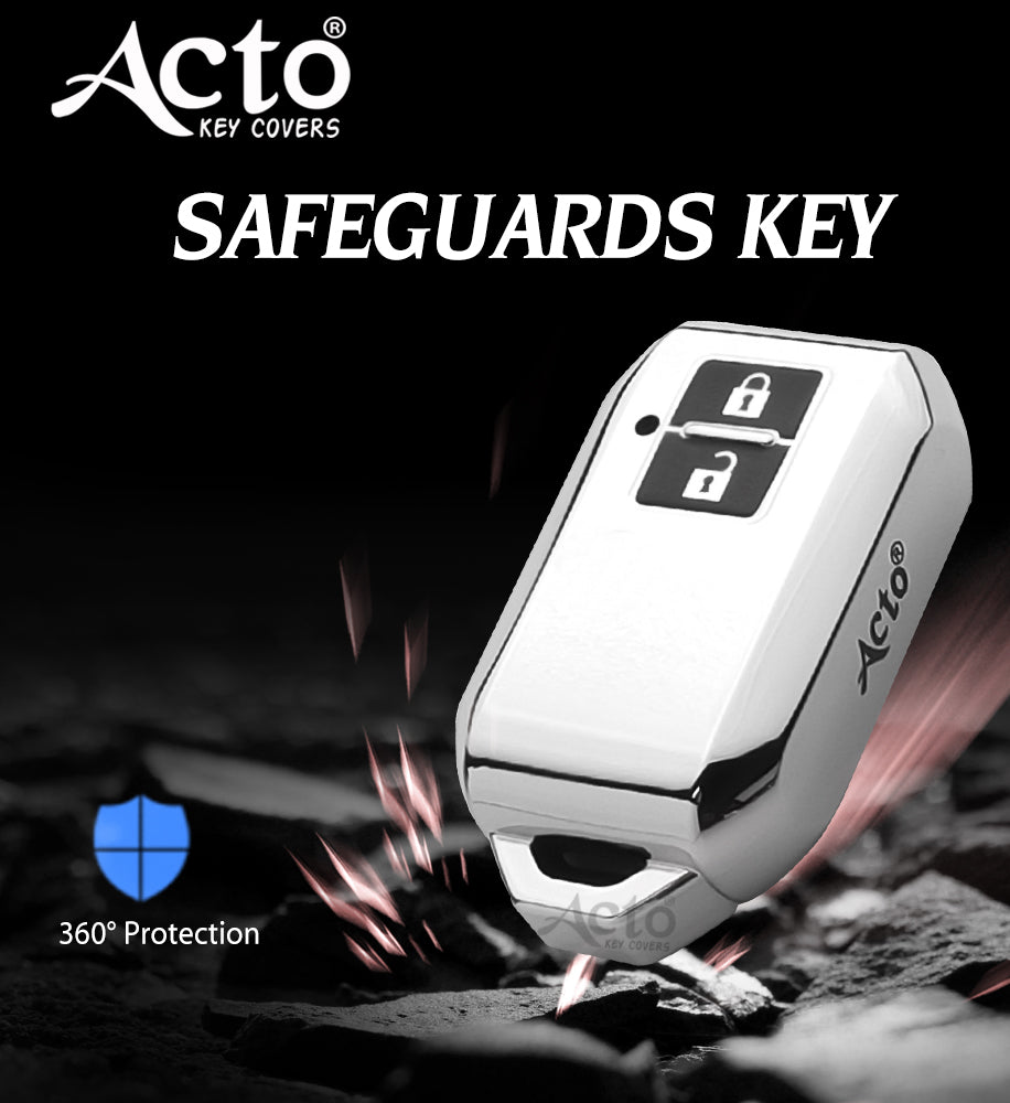 Acto Car Key Cover Chromium Series Compatible with Dzire New