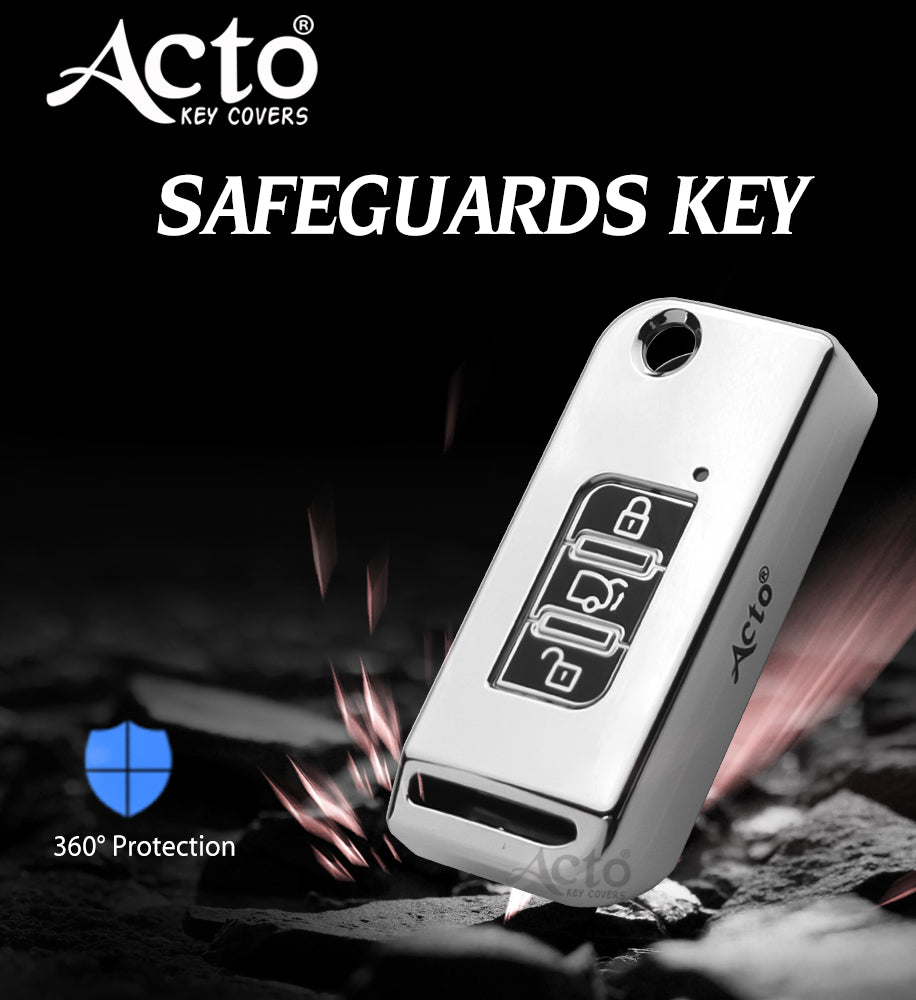 Acto Car Key Cover Chromium Series Compatible with Xylo