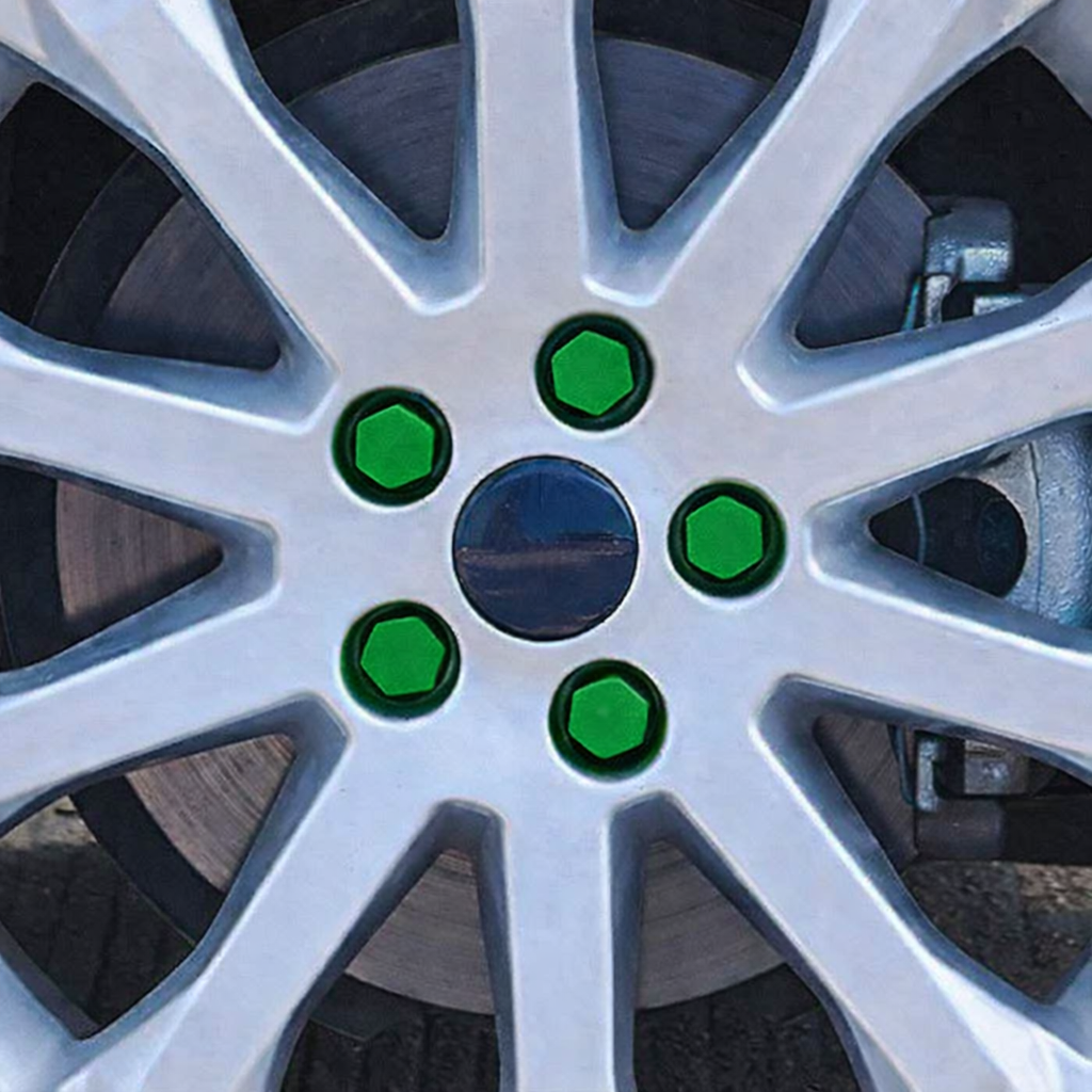 Silicone car Wheel Nut Bolts Cover Dust Protective tyre Screw Cap Cover (19mm, Pack of 20pcs)