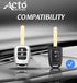 Acto Car Key Cover Chromium Series Compatible with Honda Accord, Amaze, Brio, City, CR-V, Jazz, Mobilio, WR-V 2 Button Smart Key | Premium Chrome Finish Hard Case | 360° Protection | Scratch Resistant Stylish Key Cover with Keychain | Pack of 1