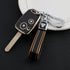 Acto TPU Gold Series Car Key Cover With TPU Gold Key Chain For Honda Mobilio