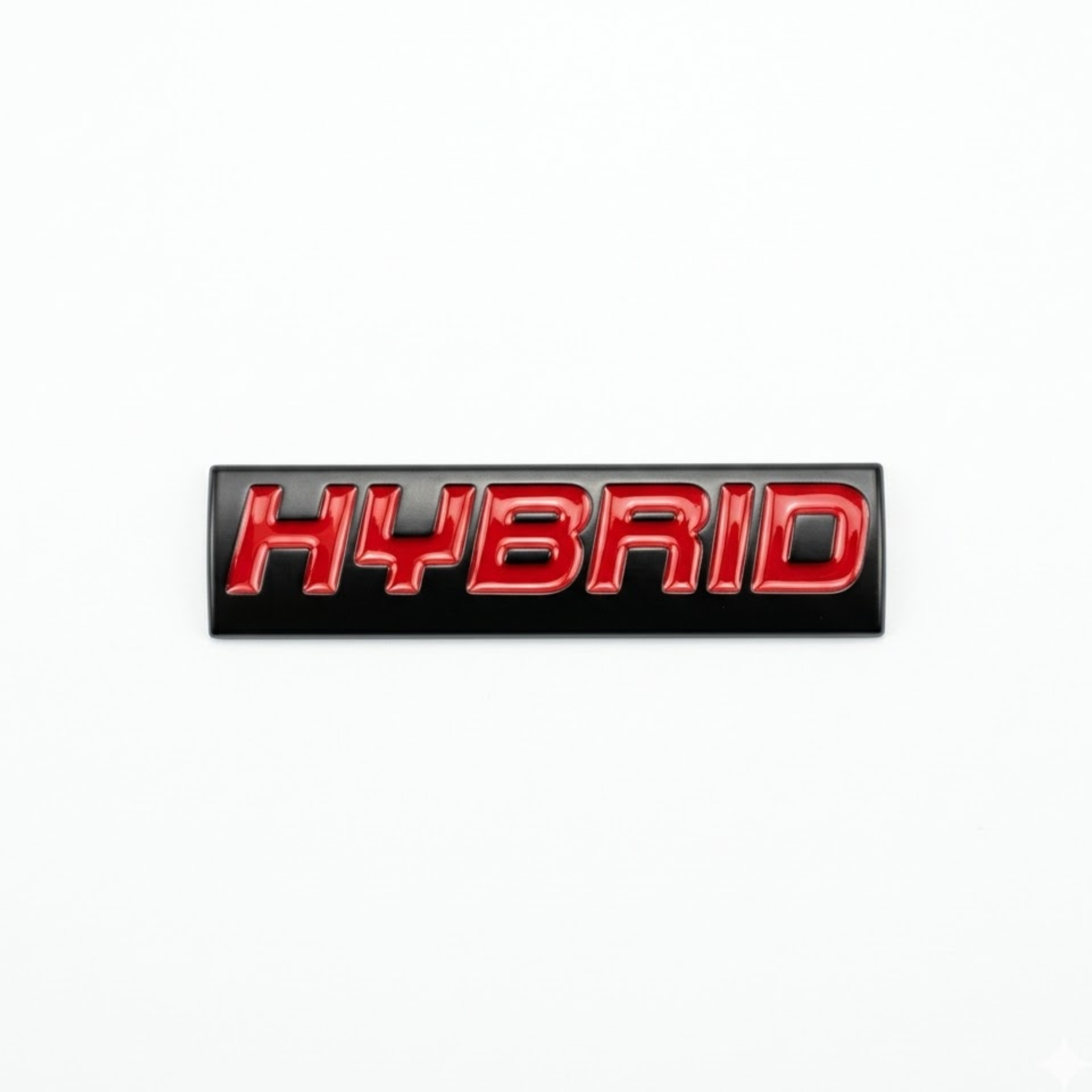 Carsonify 3D Metal Hybrid Car Badge Emblem Sticker | Aluminum Alloy Hybrid Logo Decal | Self-Adhesive Car & Bike Exterior Decoration | Premium Metallic Auto Styling