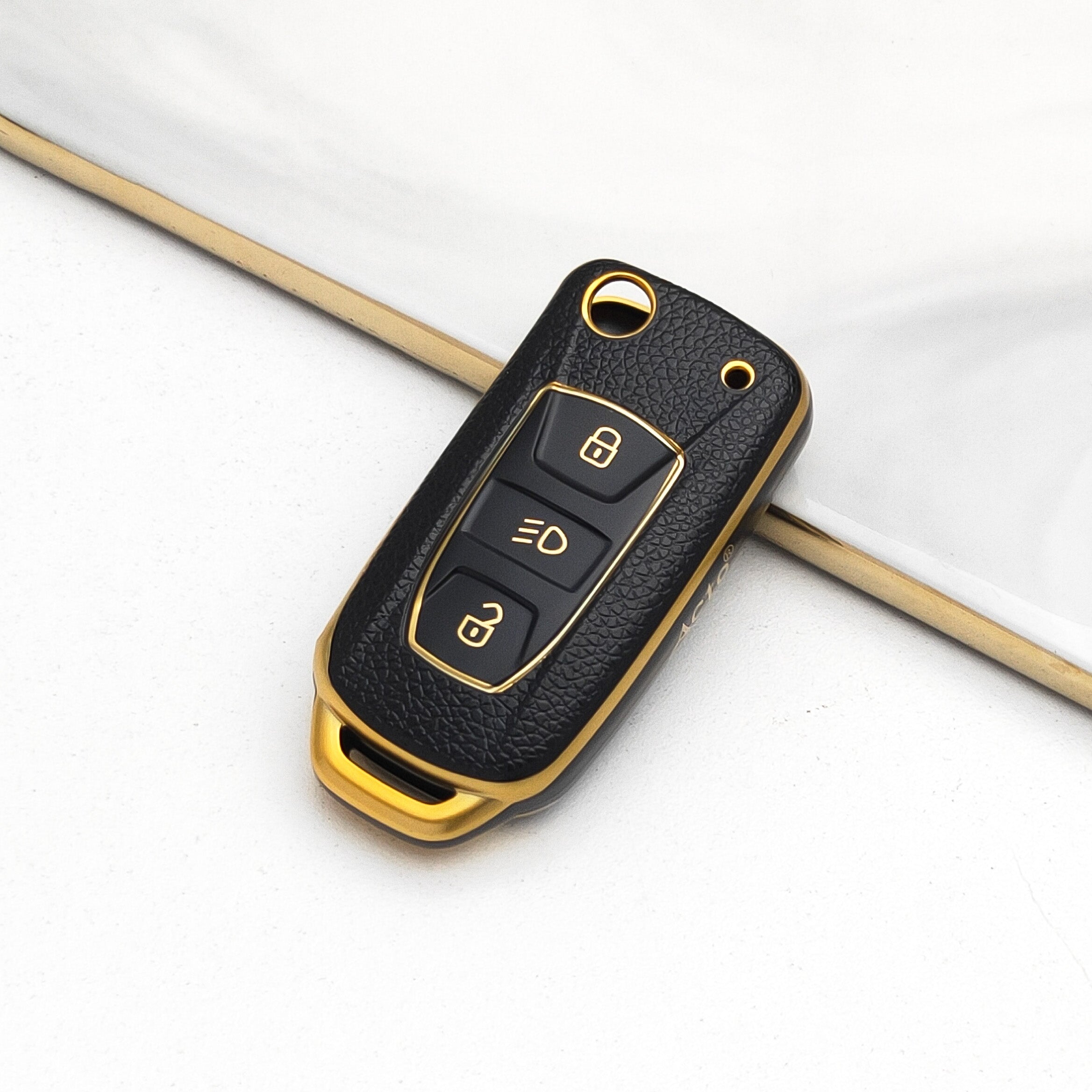 Acto Car Key Cover TPU Leather Grain For TATA Bolt