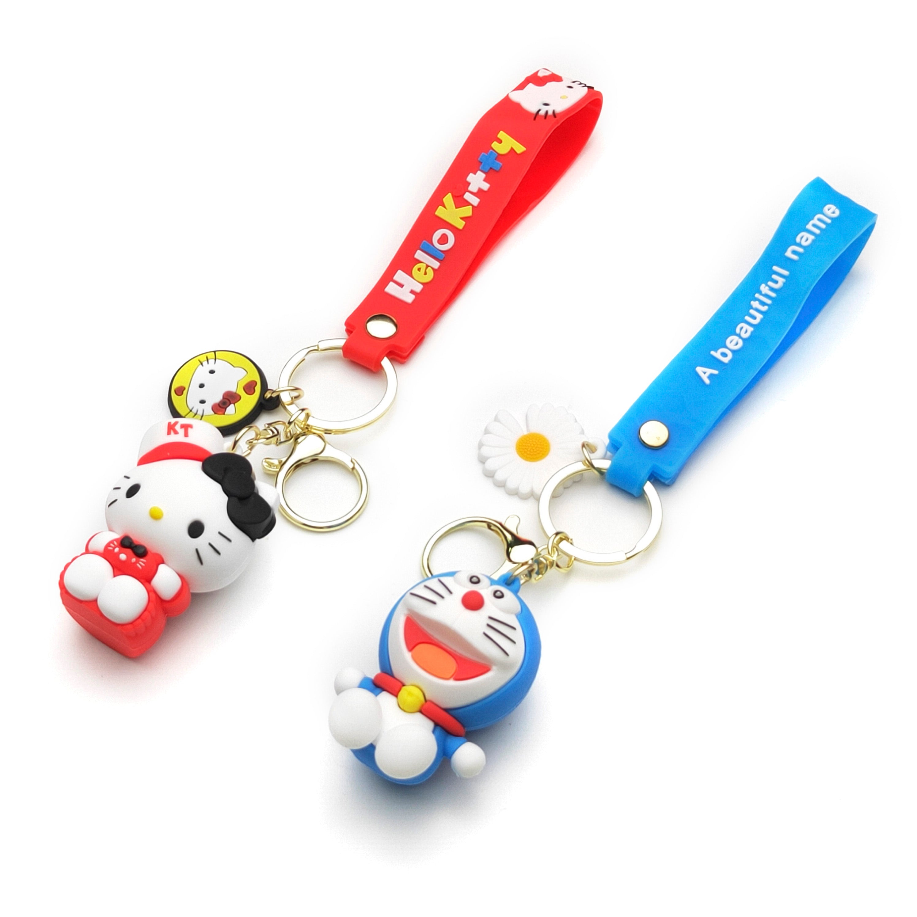 3D PVC Cartoon Keychain