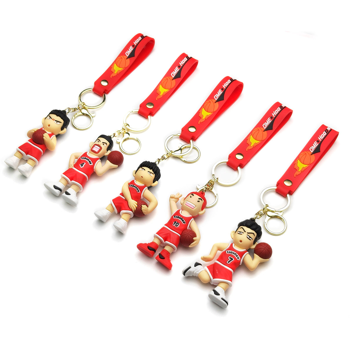 3D PVC Cartoon Keychain Basketball