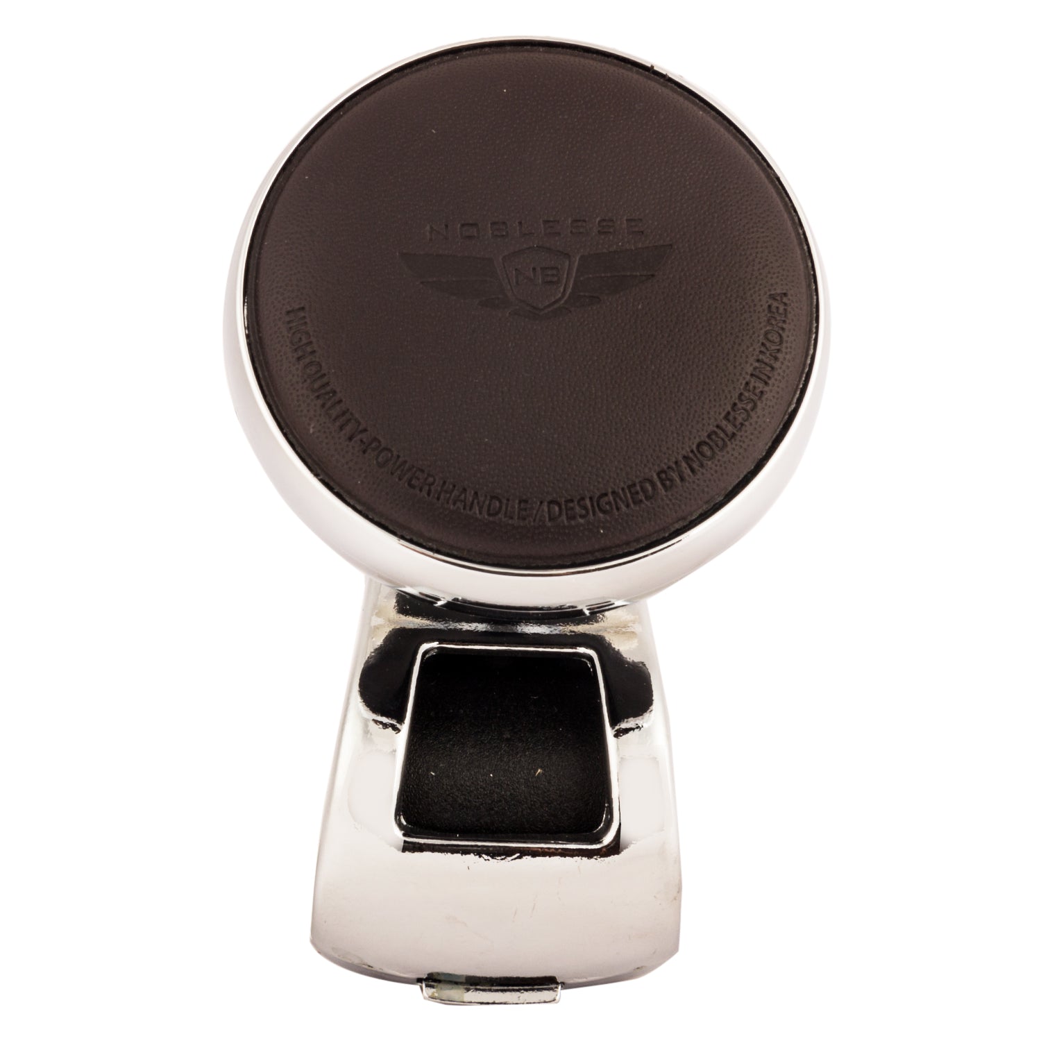 Noblesse Leather Power Handle Steering Knob Designed In Black