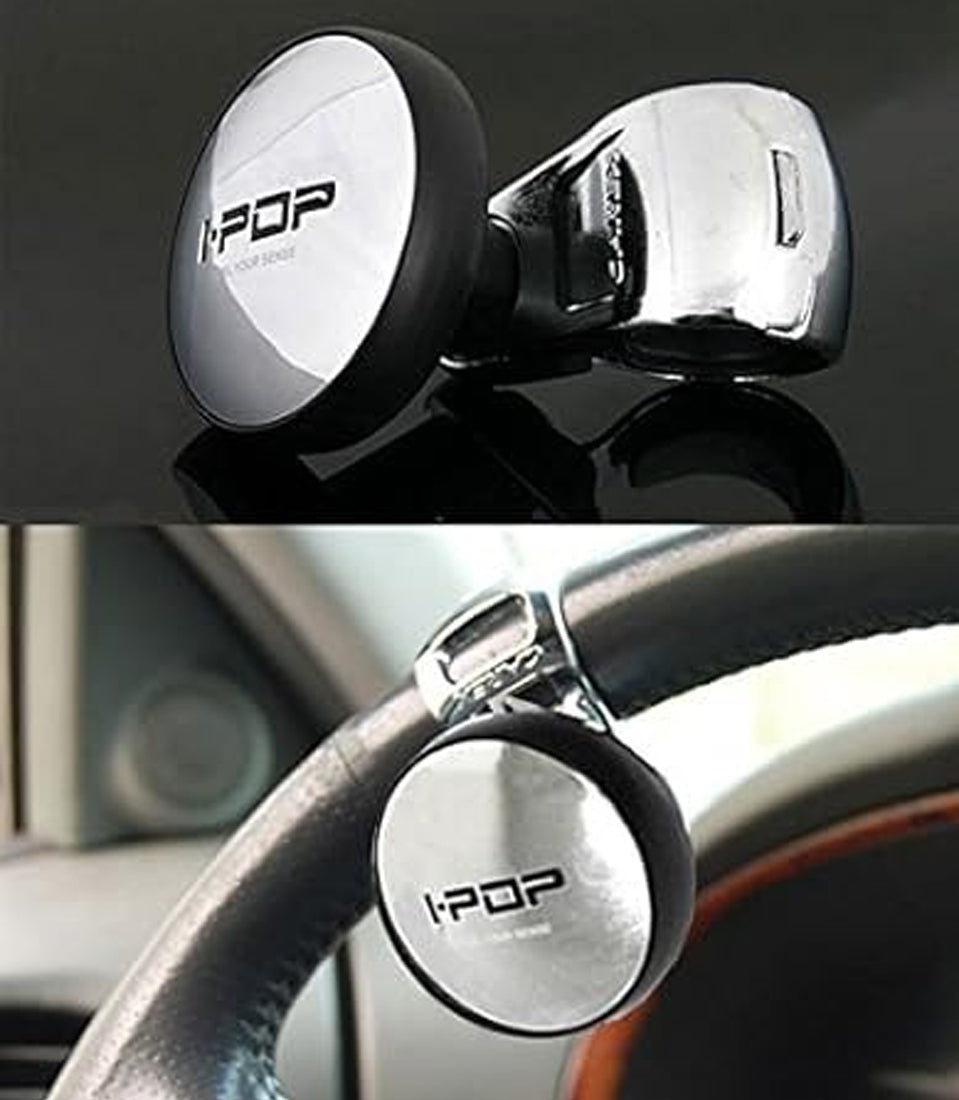 I-Pop Power Handle Steering Wheel Spinner Knob – 360° Smooth Rotation | Compact Car Steering Assist | Universal Fit | CAREX Brand | Heavy Duty Bearing Control