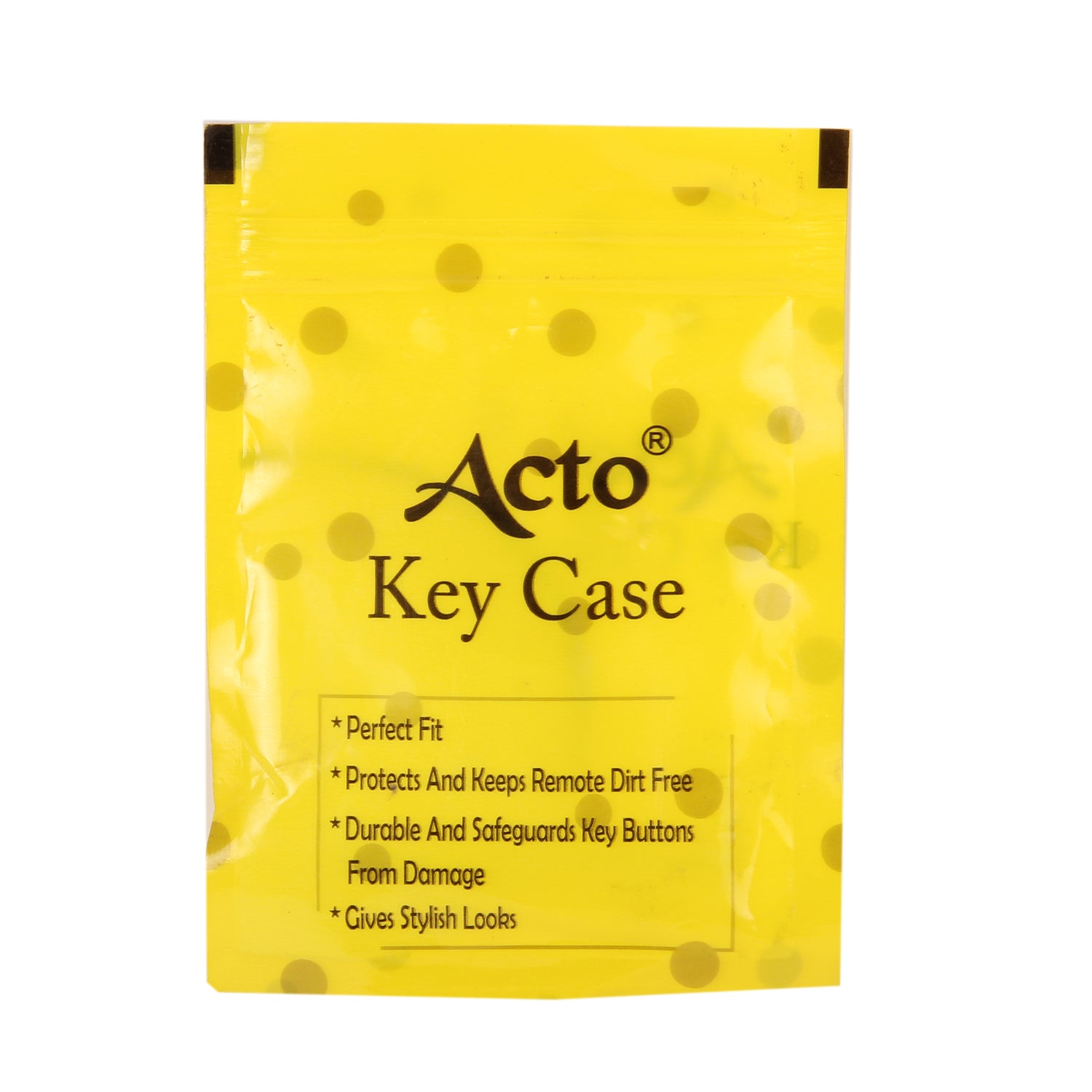 ACTO Leather Car Key Cover with Key Chain Compatible for Hyundai Aura, Creta, Grand i10 Nios, i20 2021, i20 Active, i20 Elite & Xcent 2019+ 3 Button Flip Key | Premium Black Leather with Red Stitching | 360° Protection | Pack of 1