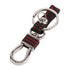 ACTO Leather key cover in Black color With Red Stitches with key chain Compatible With Mahindra Bolero 3 Button