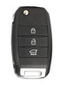 Acto Metal Sapphire Key Cover and Key chain Compatible with KIA Seltos, Carens Pack of 1 Set (Glow in the Night)