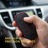 ACTO Leather Car Key Cover with Key Chain Compatible for Kia Sonet 2020 & Seltos 2020+ 3 Button Smart Key | Premium Black Leather with Red Stitching | 360° Protection | Pack of 1