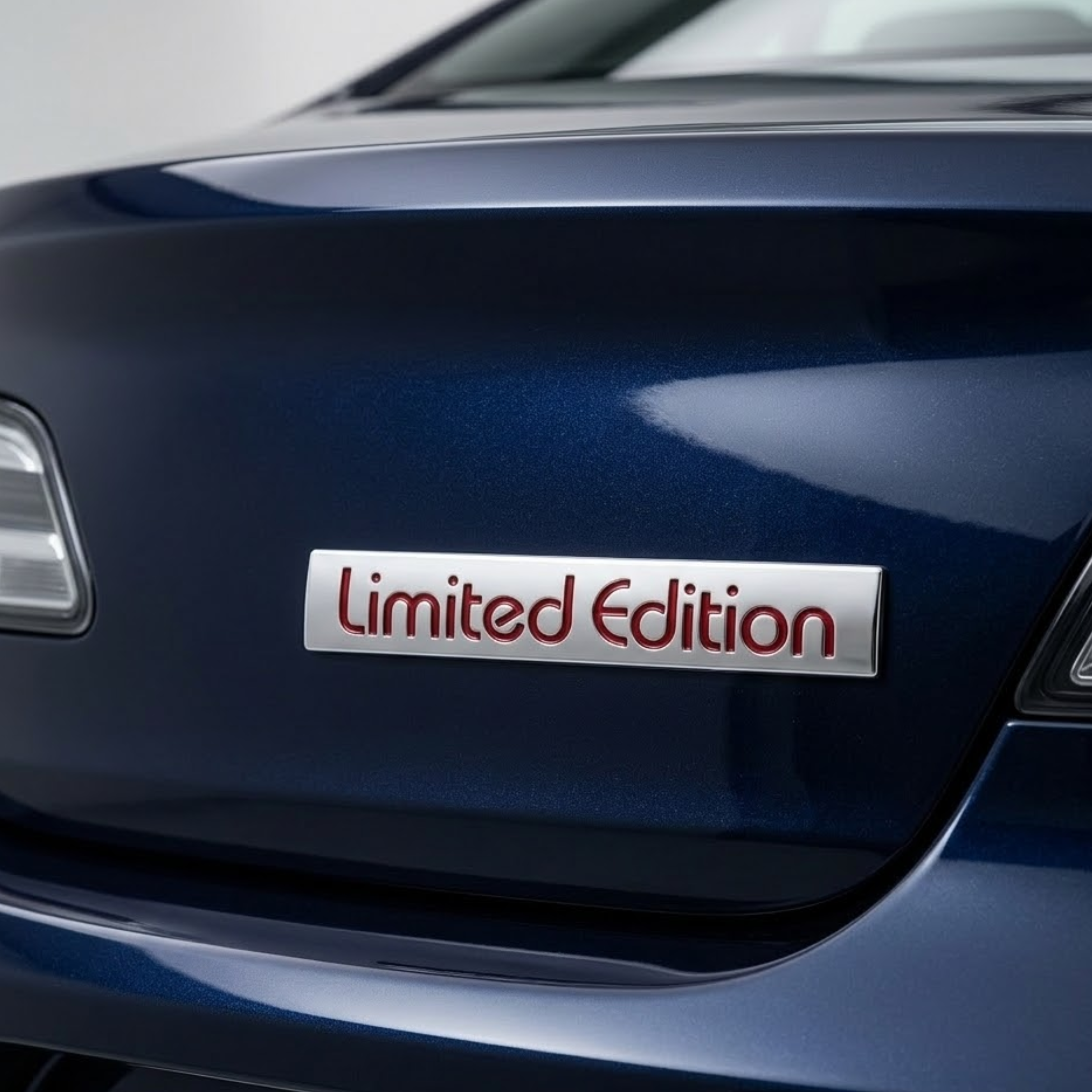 Carsonify 3D Metal Limited Edition Car Badge Emblem Sticker | Premium Aluminum Alloy Chrome Limited Edition Logo Decal | Self-Adhesive Metallic Badge for Car, Bike & SUV Exterior | Stylish Auto Decoration Accessory