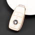 Acto TPU Gold Series Car Key Cover With TPU Gold Key Chain For Mercedes S-Classs