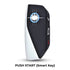 ACTO Metal Leather Car key cover with key chain Compatible With BMW