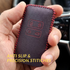 ACTO Leather Car Key Cover with Key Chain Compatible for Renault Triber & Kiger (4 Button Remote Key) | Premium Black with Red Stitching | 360° Protection | Stylish Key Case | Pack of 1